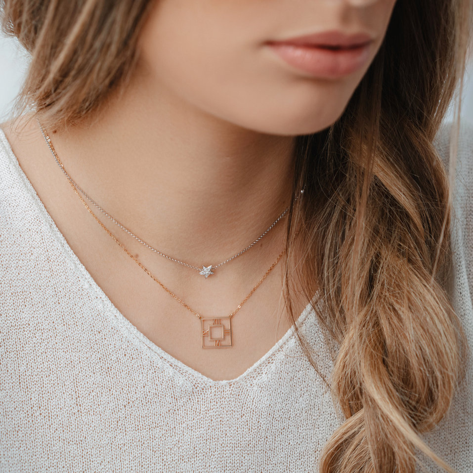 Náhrdelník s diamantmi Starshine Waterfall