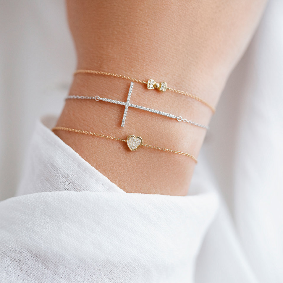 Náramok s diamantmi Big Cross