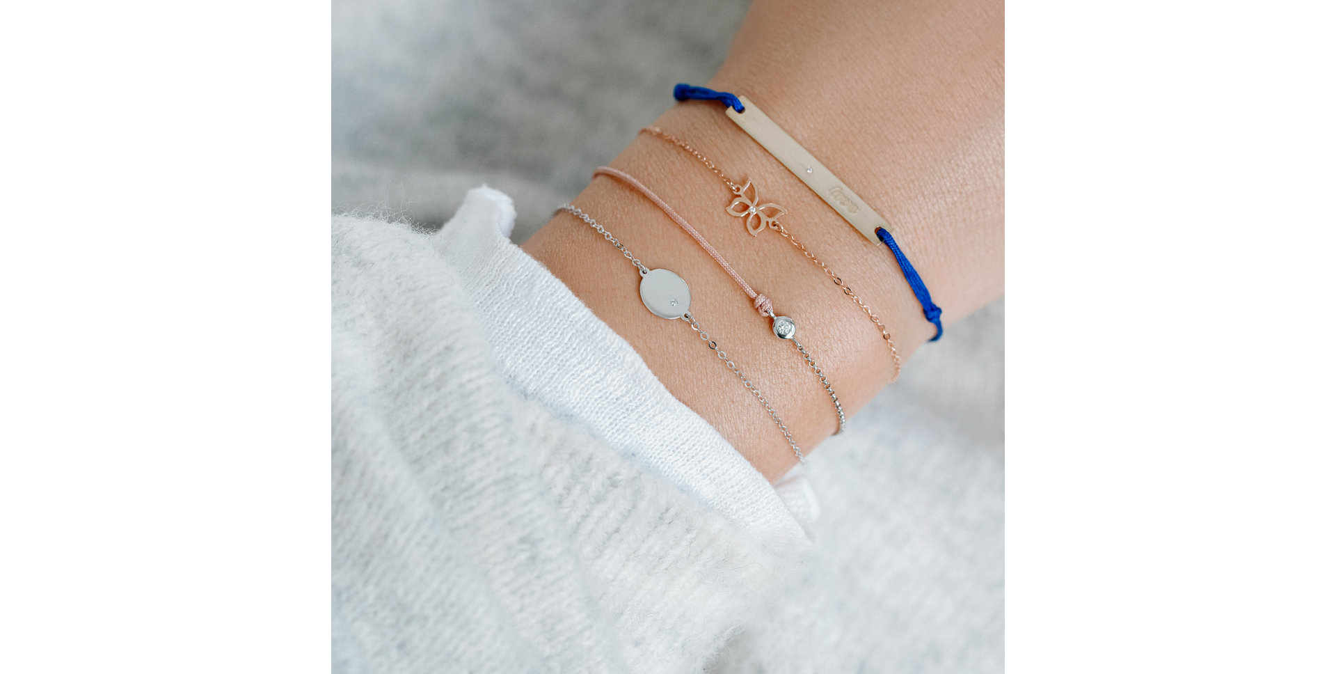 Náramok s diamantom Monogram Style