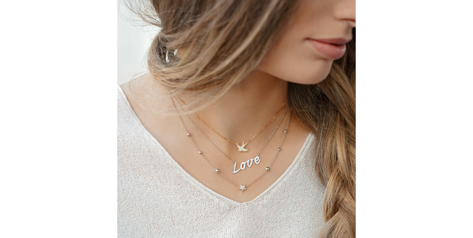 Náhrdelník s diamantom Love Treasure