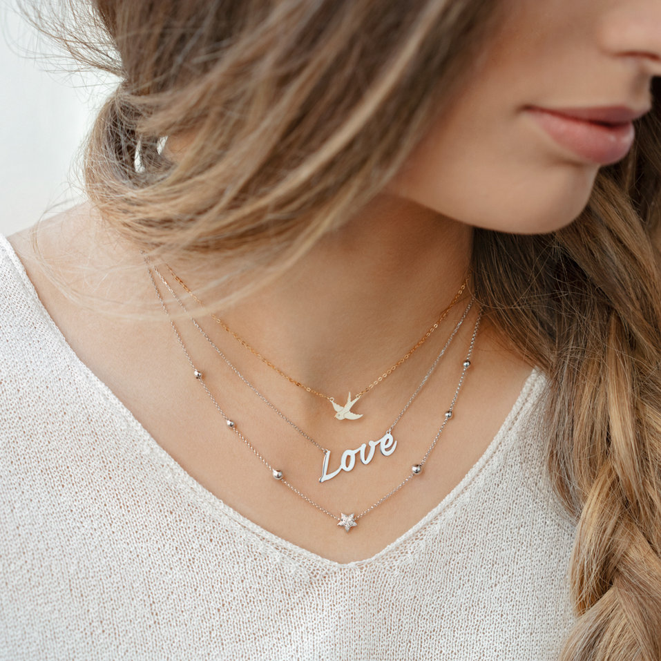 Náhrdelník s diamantom Love Treasure