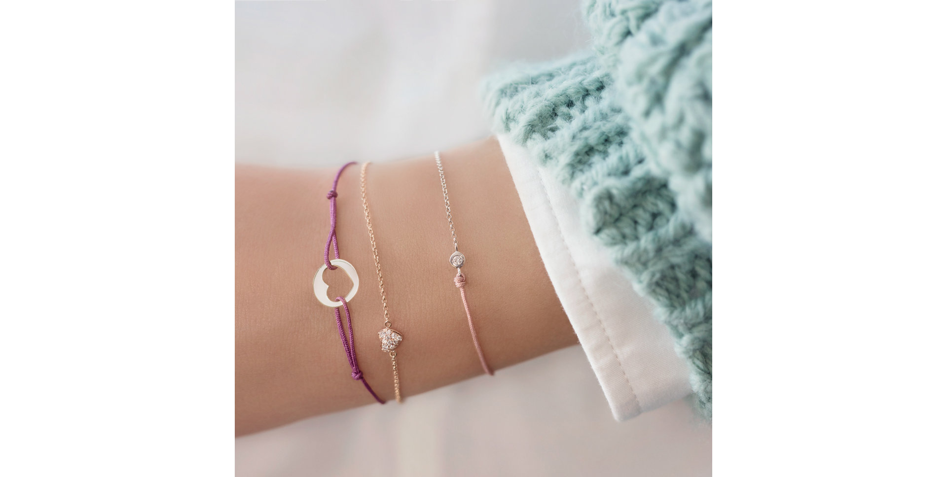 Diamantový náramok so šnúrkou Effect Diamond