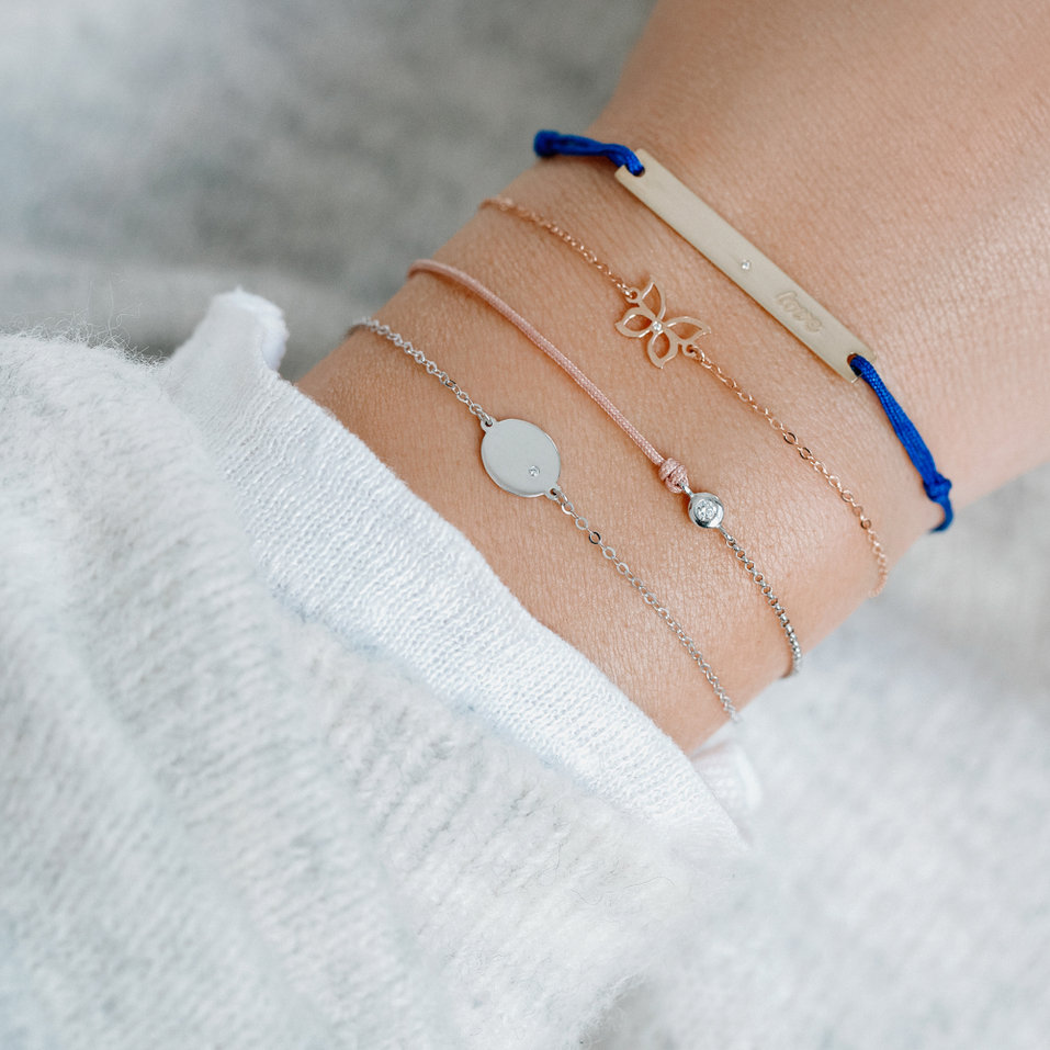 Diamantový náramok so šnúrkou Effect Diamond