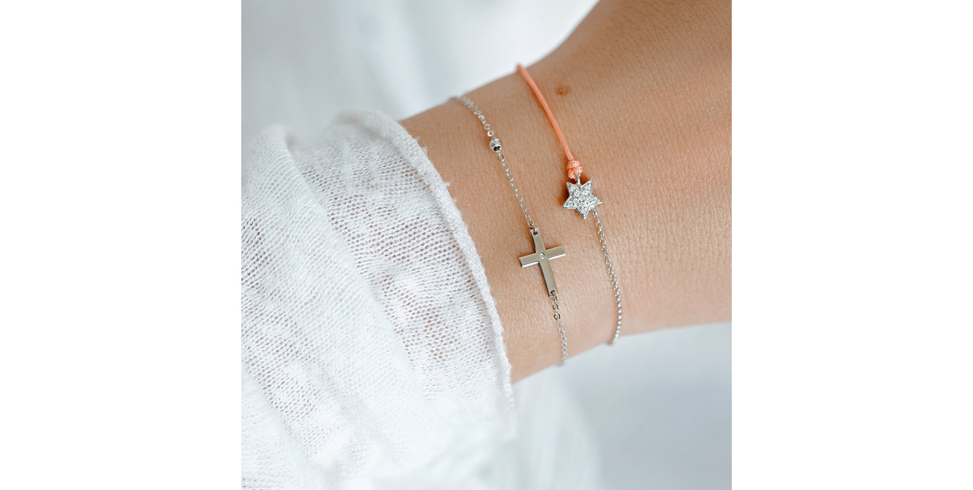 Diamantový náramok so šnúrkou Be a Star