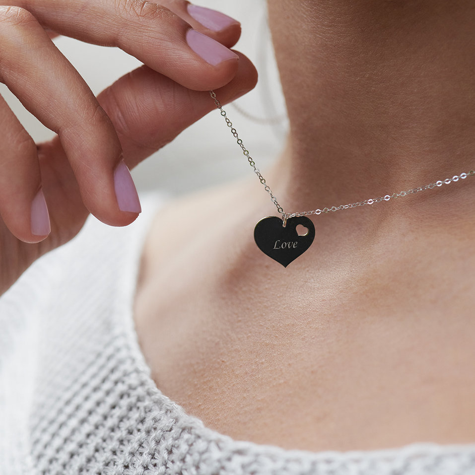 Náhrdelník s diamantom Double Love