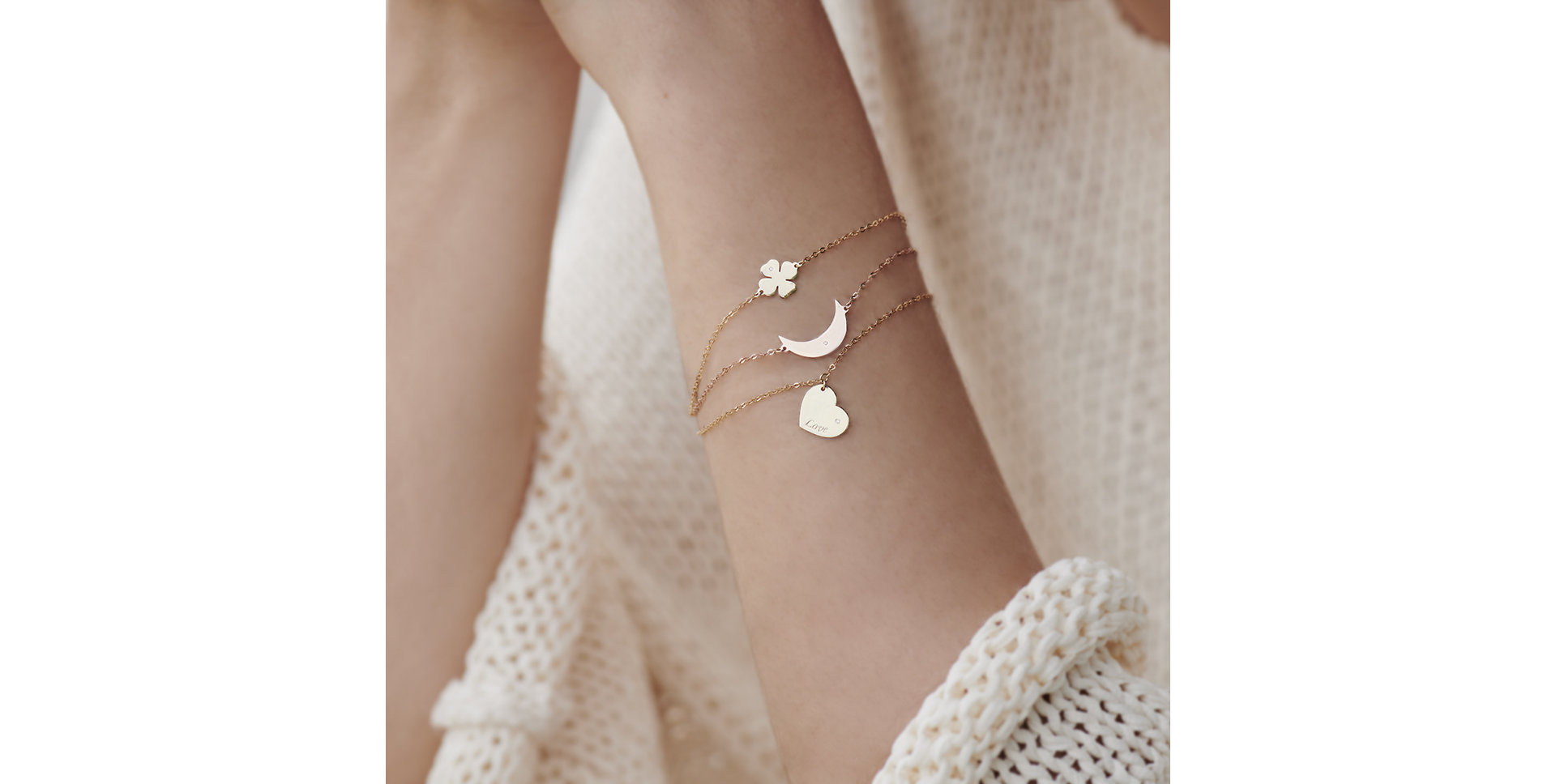 Náramok s diamantom Amour Heart