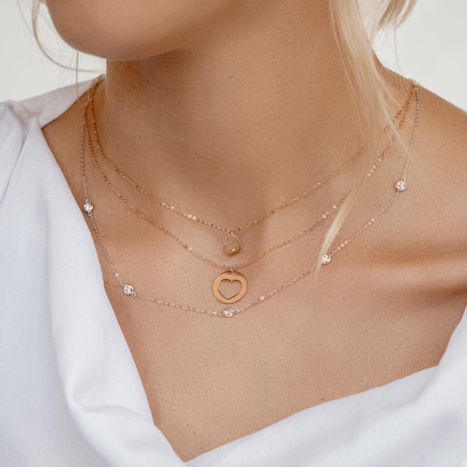 Náhrdelník s diamantom Signature Heart