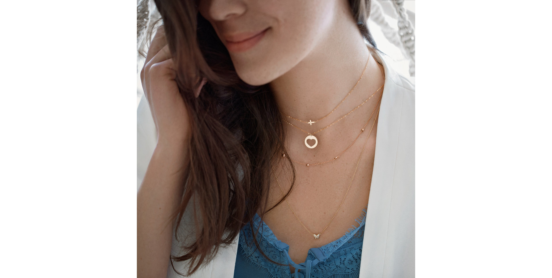 Náhrdelník s diamantom Signature Heart