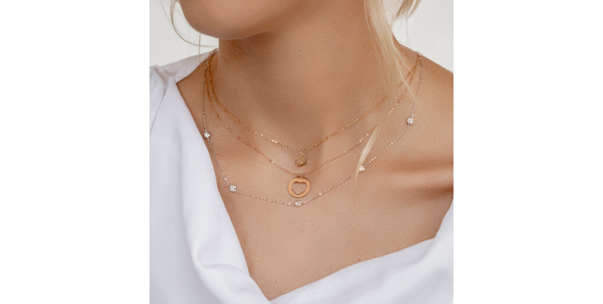 Náhrdelník s diamantom Signature Heart