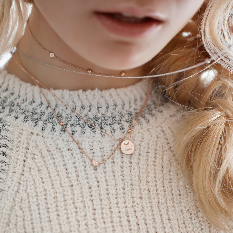 Náhrdelník s diamantom Love Splendor