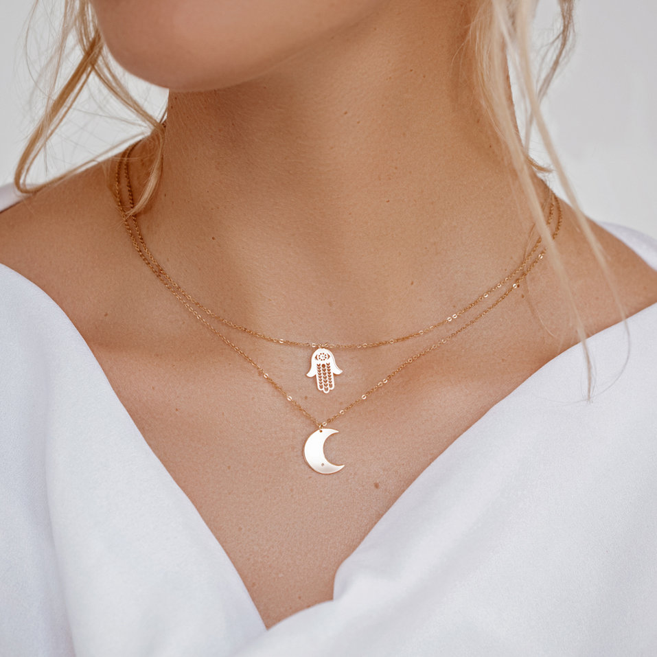 Náhrdelník s diamantom Witching Moon