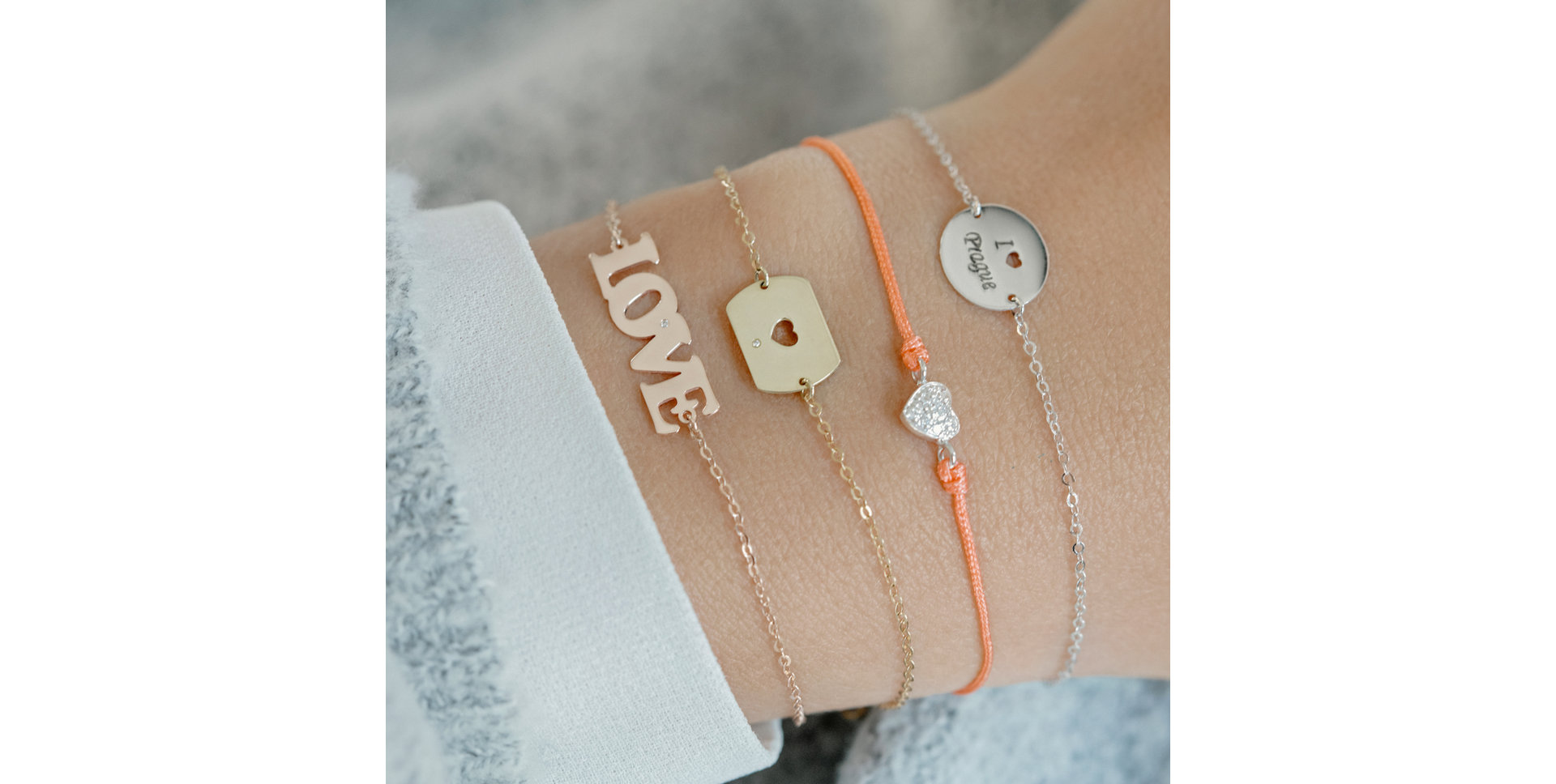 Náramok s diamantom Diamond Love