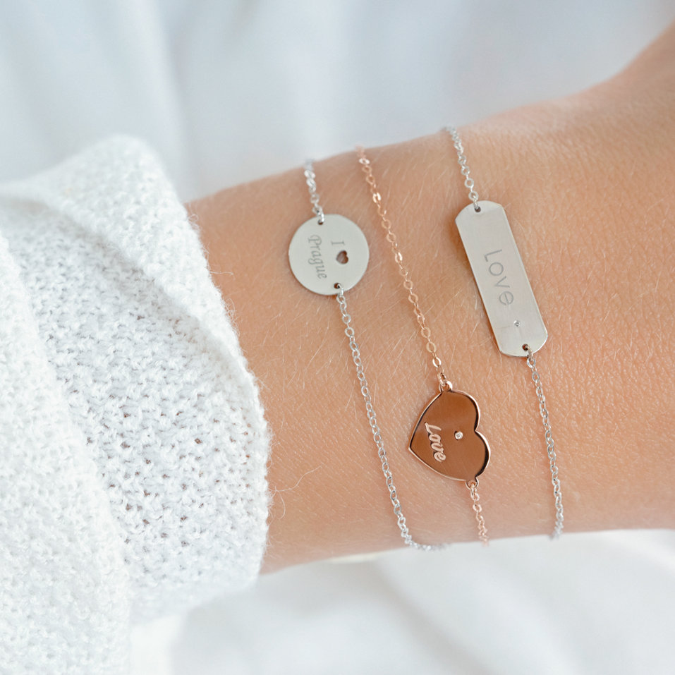 Náramok s diamantom Amour Glamour