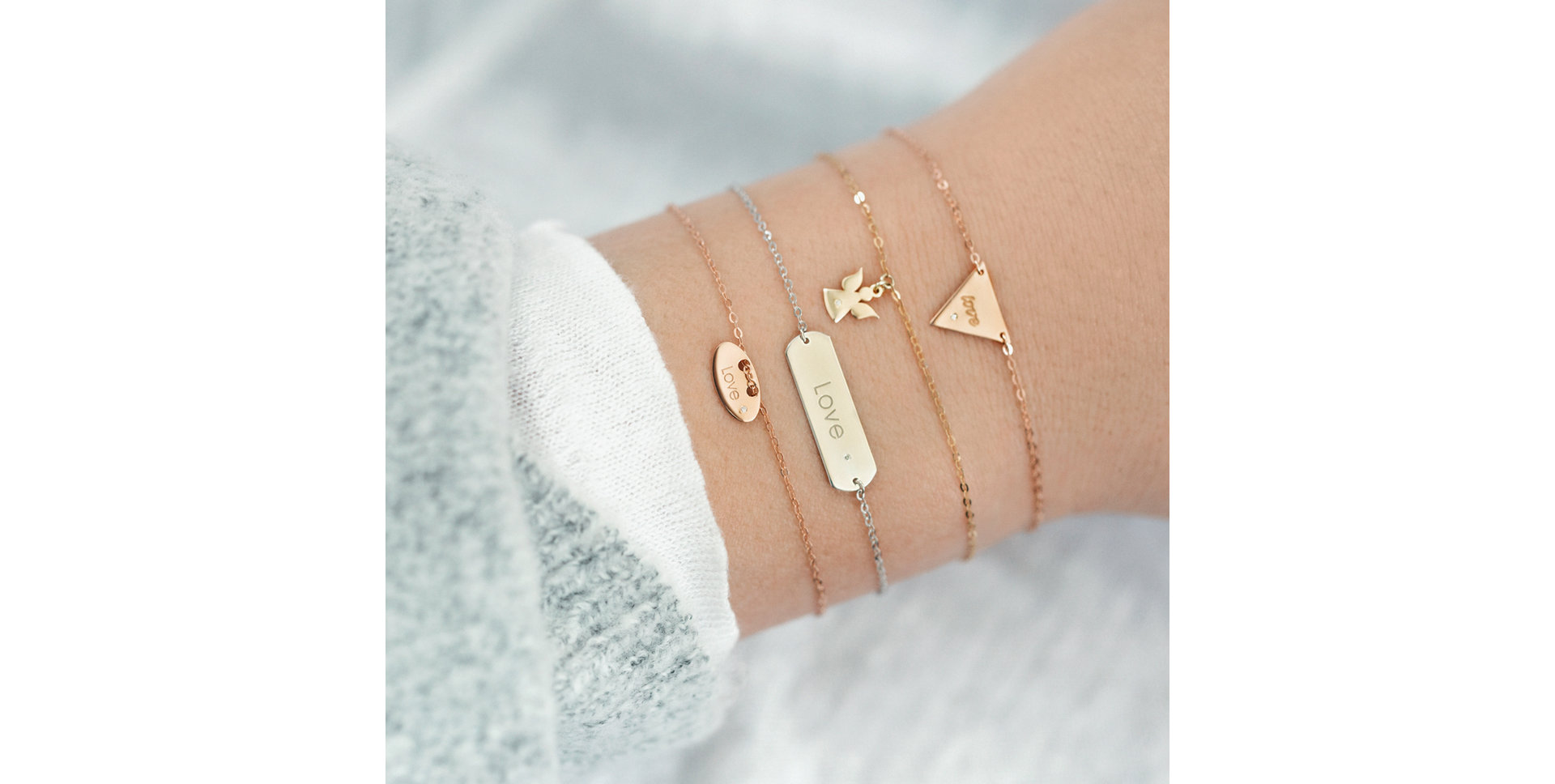 Náramok s diamantom Amour Glamour