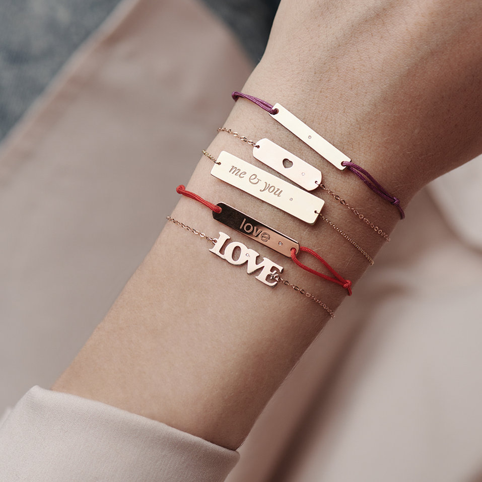 Náramok s diamantom Charming Heart