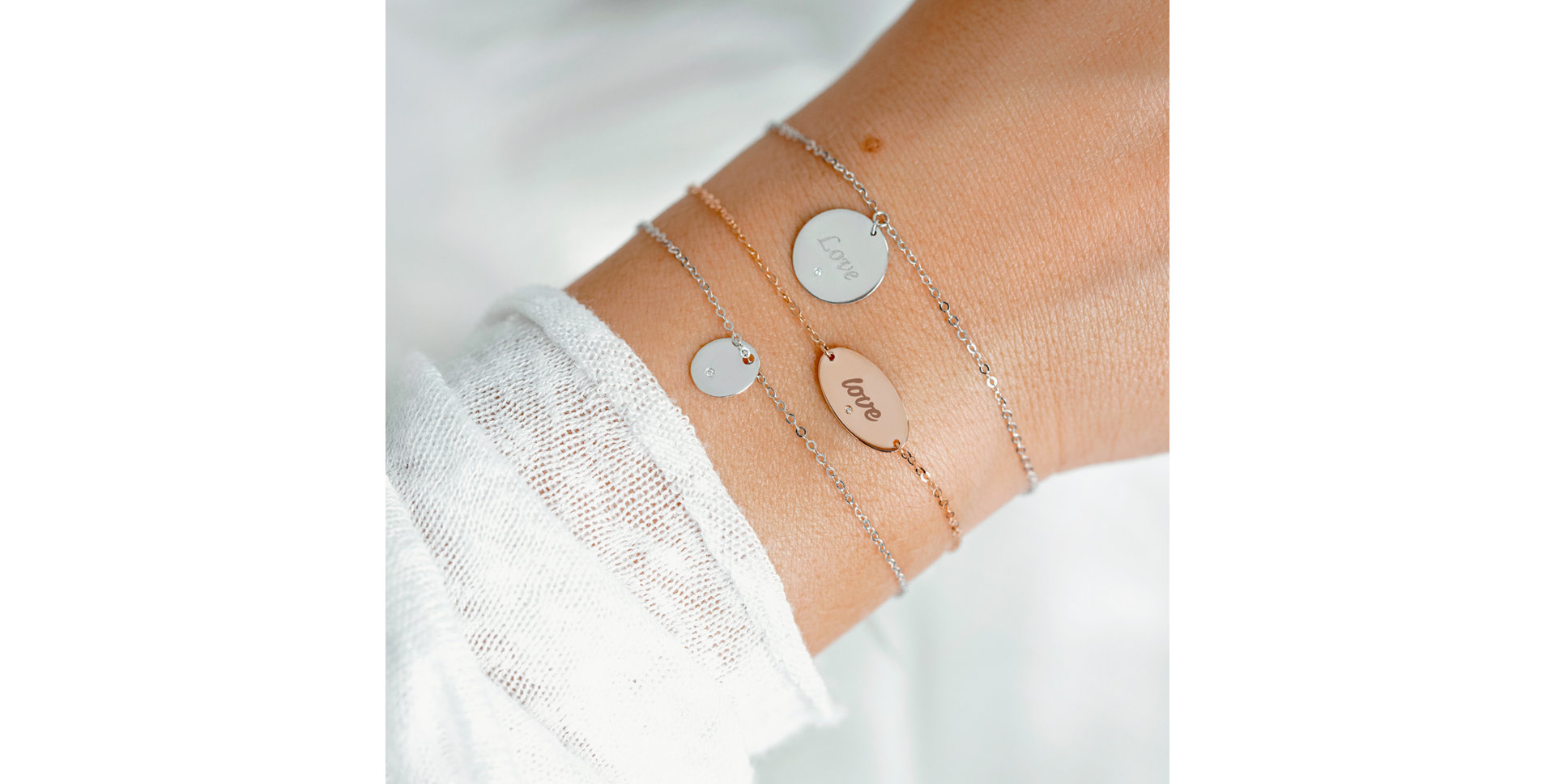 Náramok s diamantom Amour Symbol