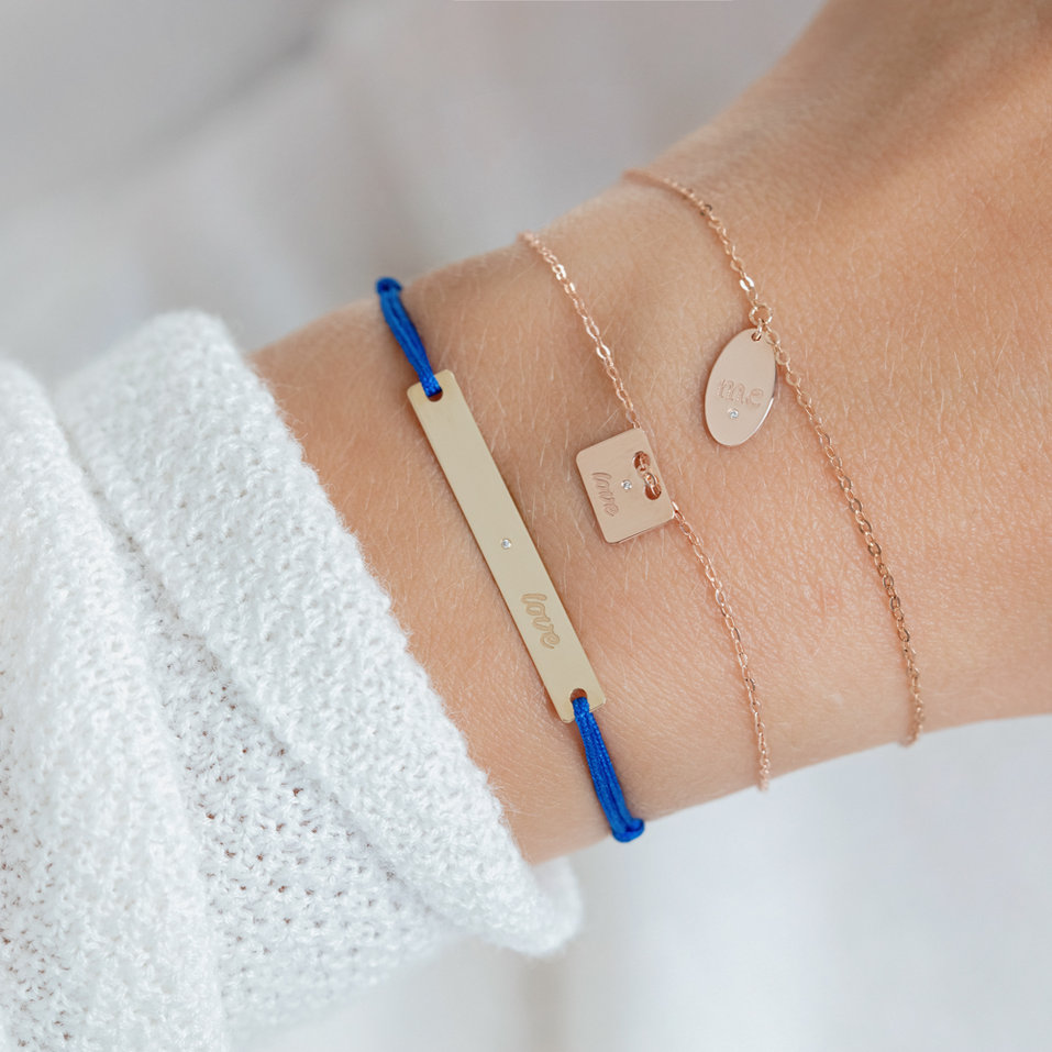 Náramok s diamantom Love Amour Message