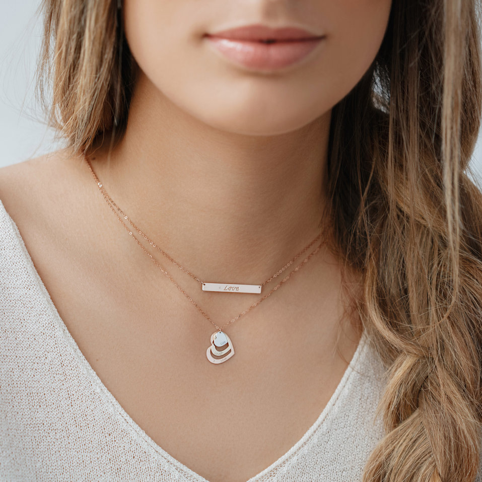 Náhrdelník s diamantom Amour Ribbon