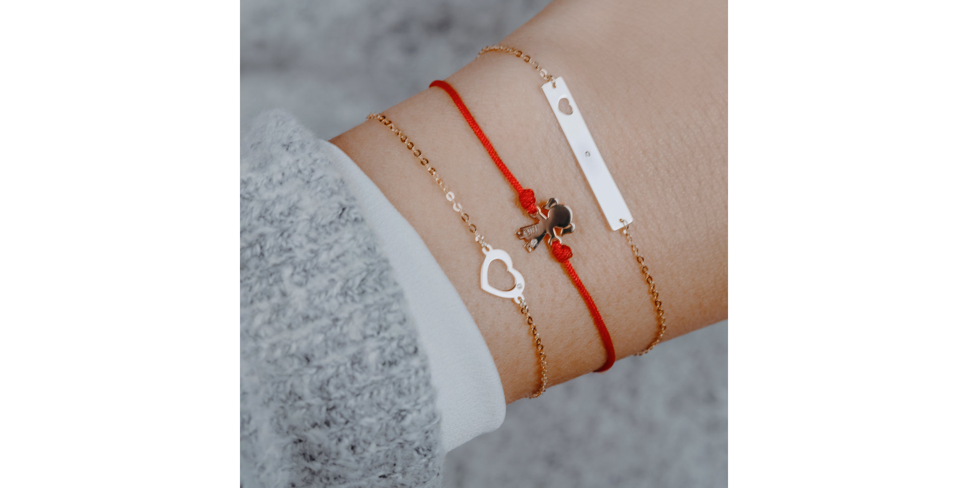 Náramok s diamantom Message Love