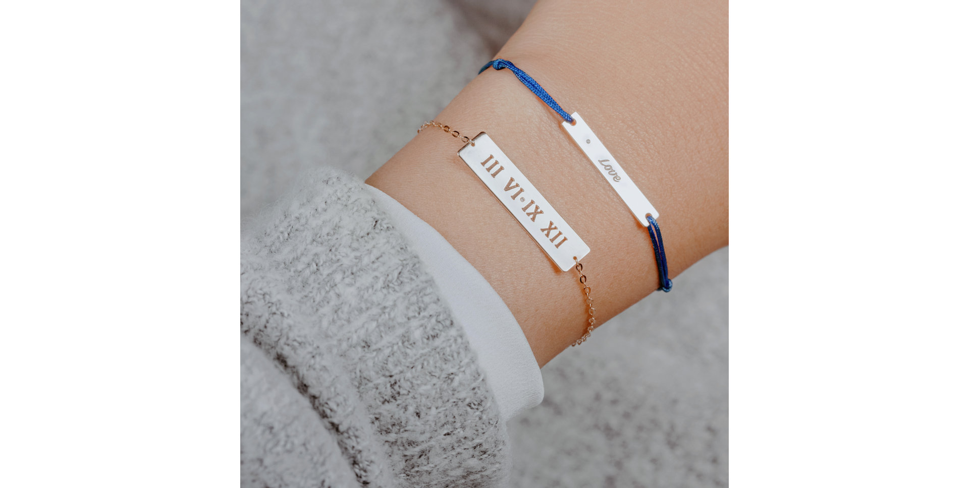 Diamantový náramok so šnúrkou Stamp Diamond