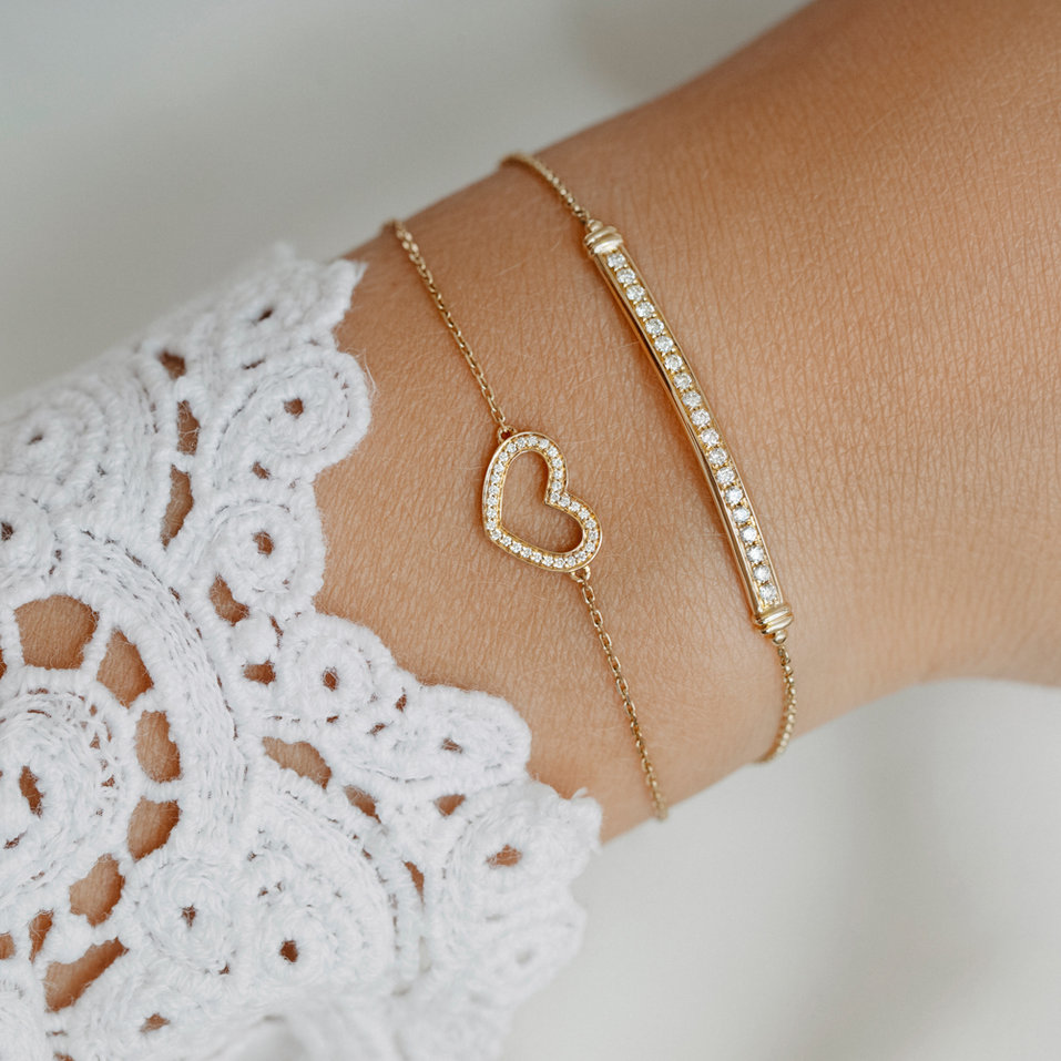 Náramok s diamantmi Line