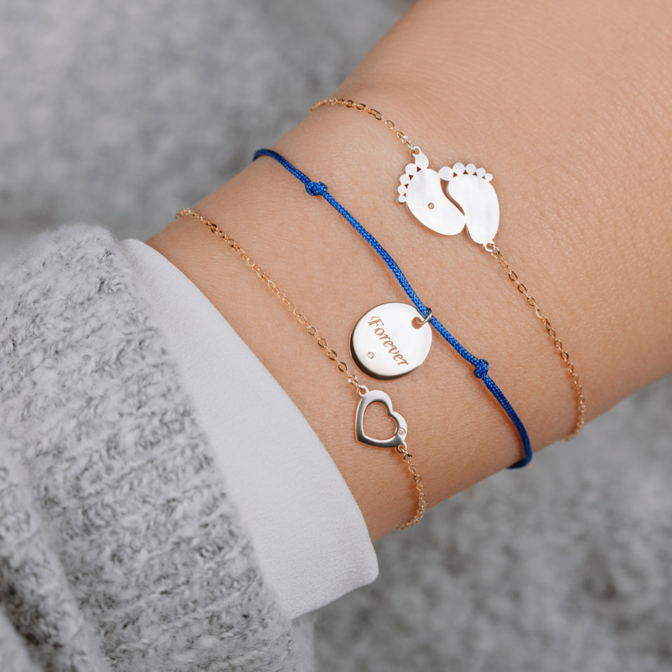 Náramok s diamantom Hearts