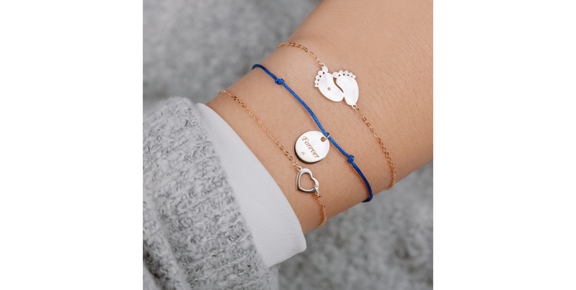 Náramok s diamantom Hearts