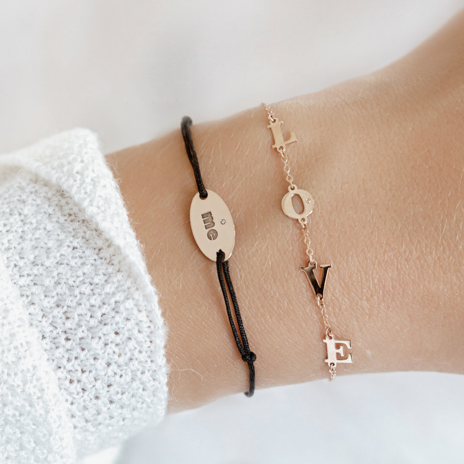 Náramok s diamantom LOVE