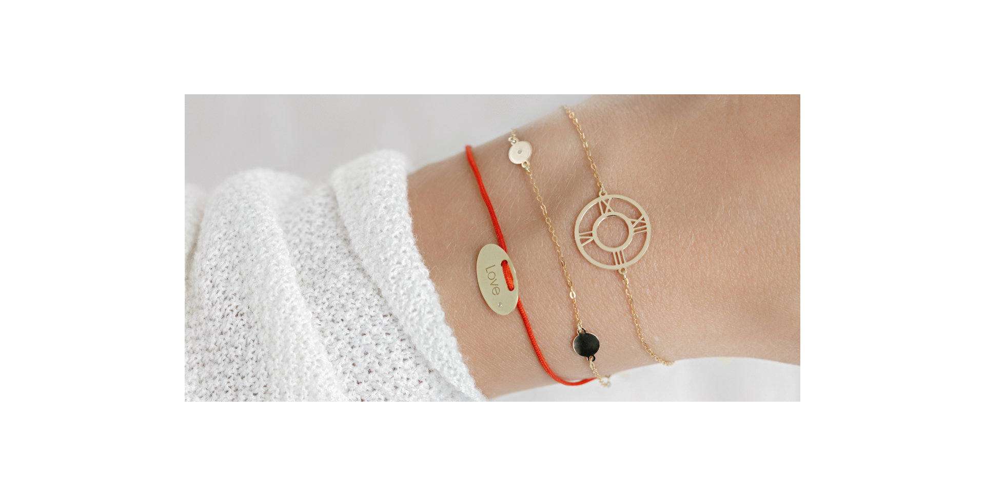 Diamantový náramok so šnúrkou Stamp