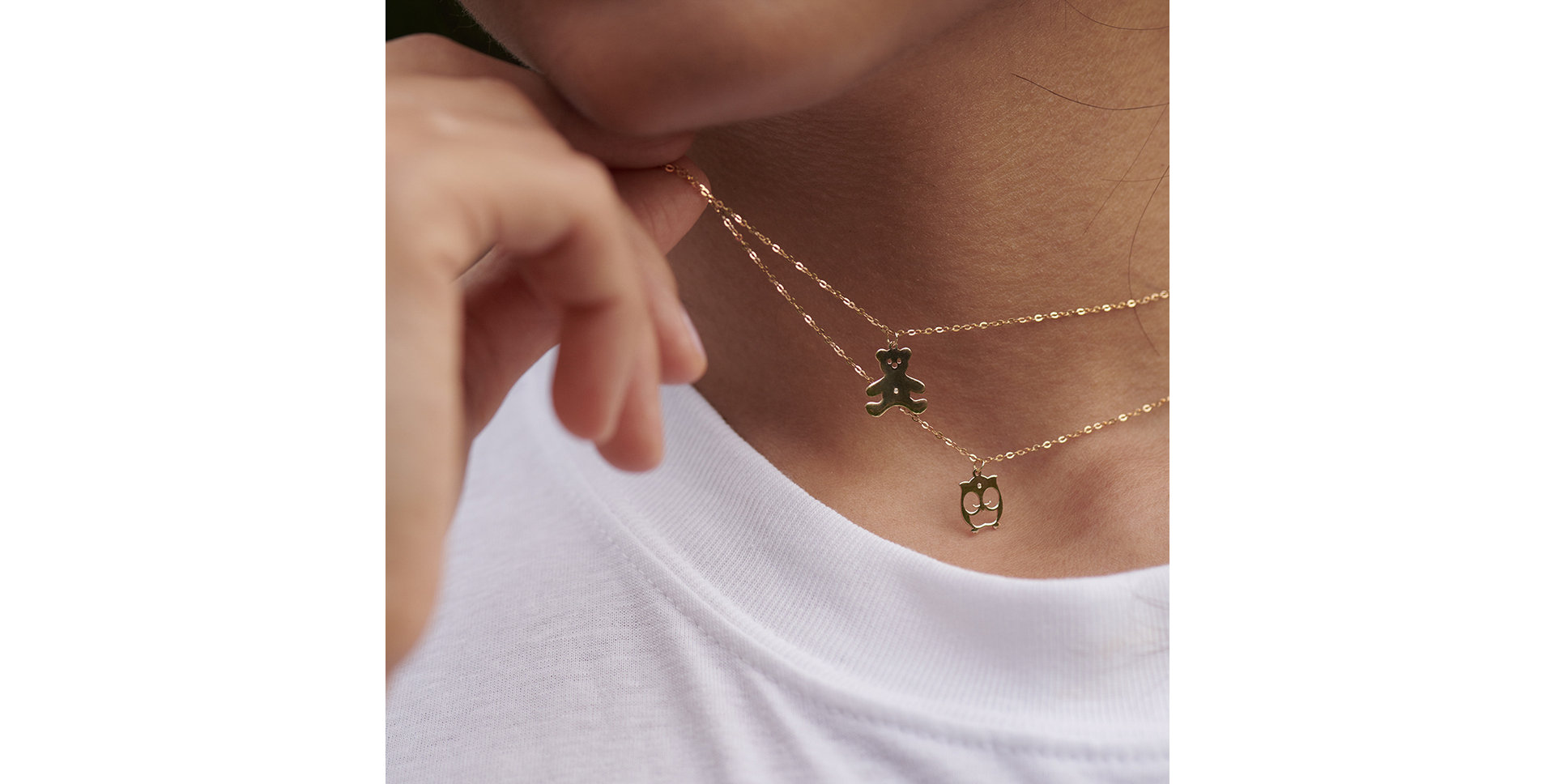 Náhrdelník s diamantom Lovely Owl