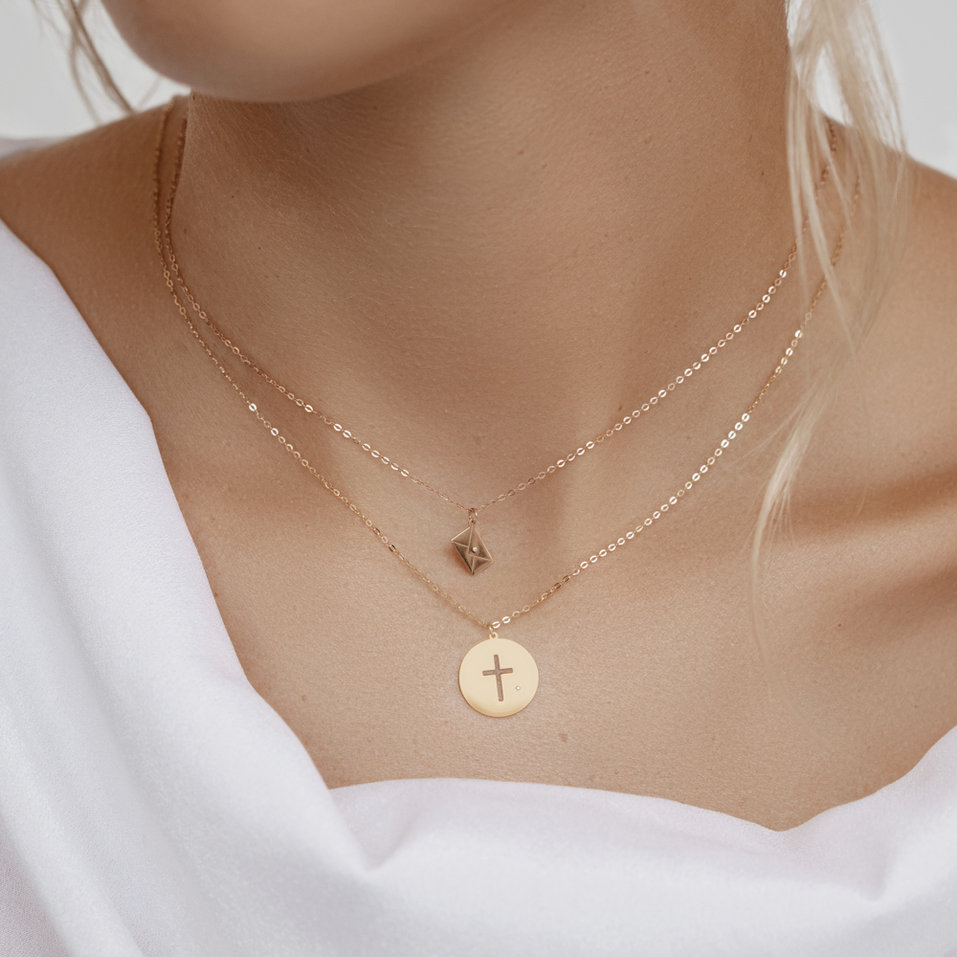 Náhrdelník s diamantom Letter of Love