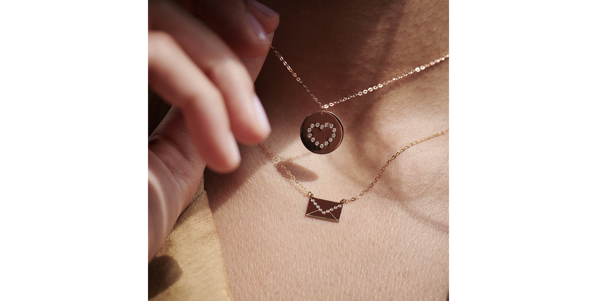 Náhrdelník s diamantmi Letter of Love