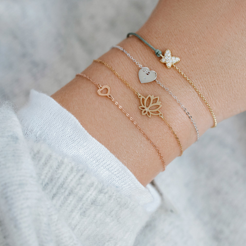 Náramok s diamantom One Heart