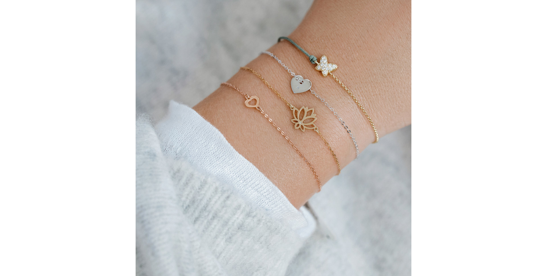 Náramok s diamantom One Heart