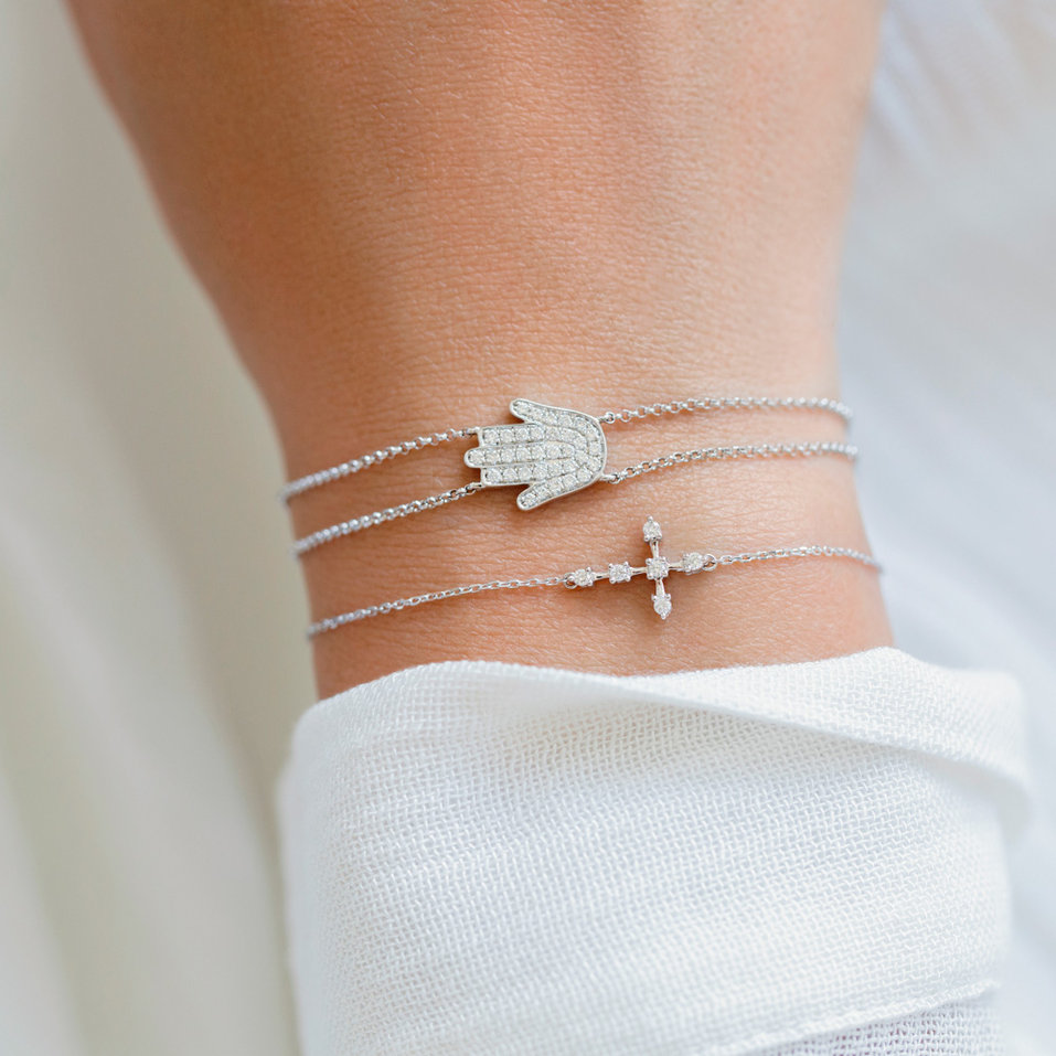 Náramok s diamantmi Sparkling Cross