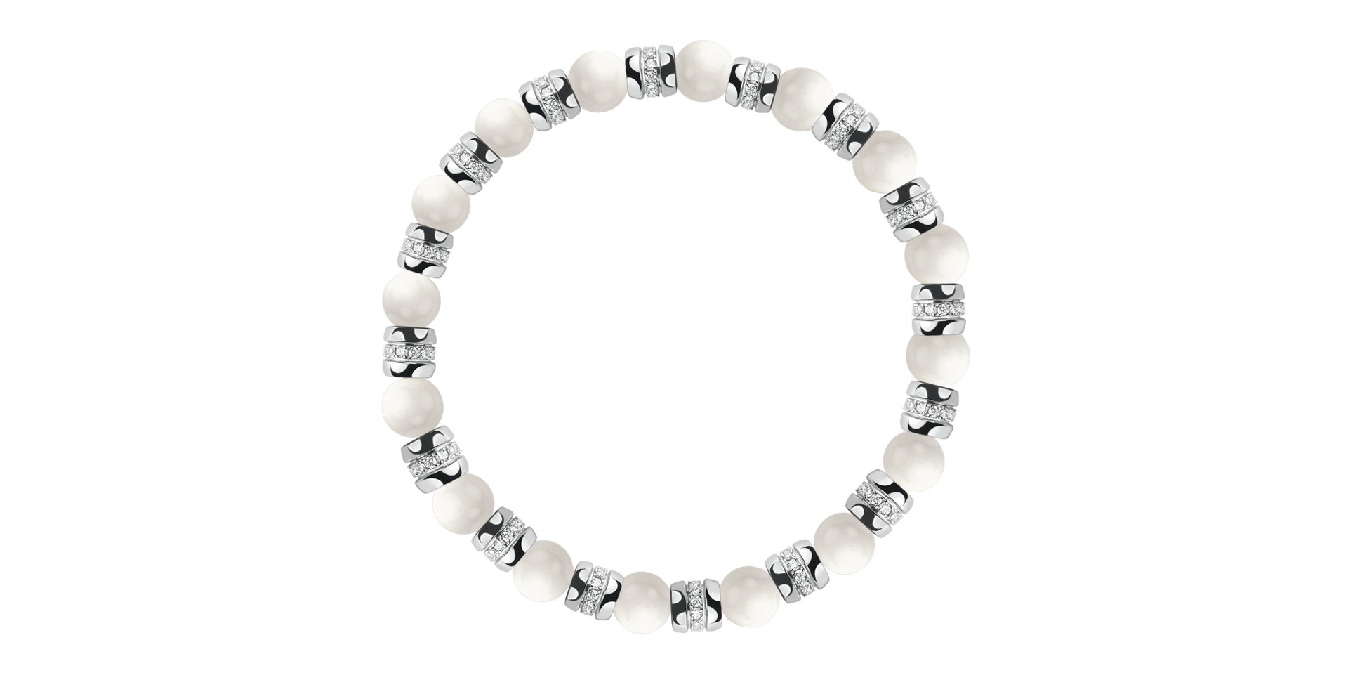 Náramok s diamantmi a achátmi Essential Shine