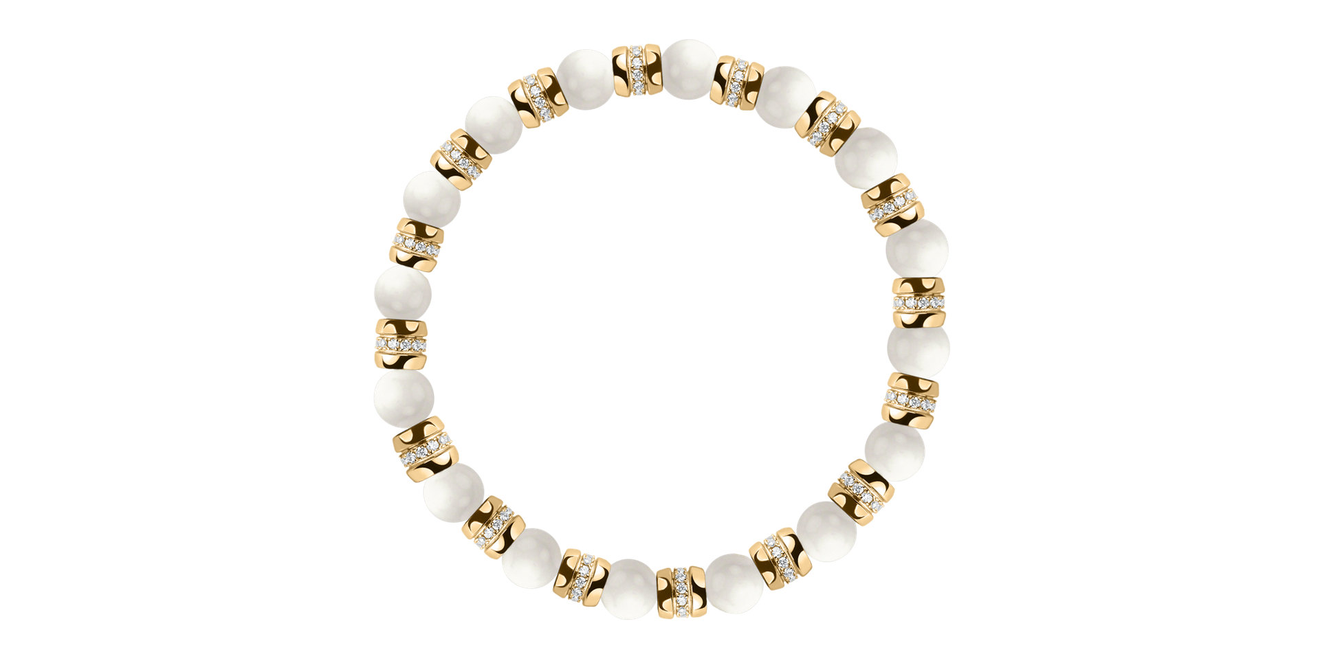 Náramok s diamantmi a achátmi Essential Shine