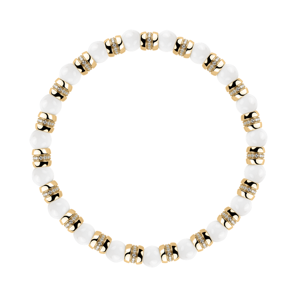 Náramok s diamantmi a achátmi Essential Shine