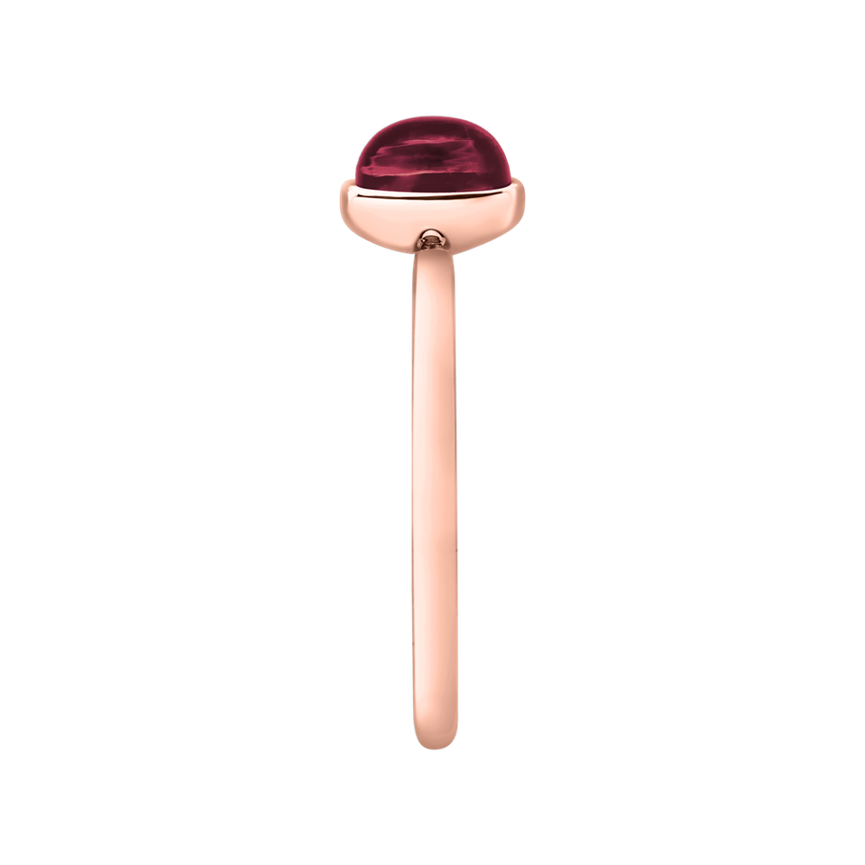 Prsteň s ružovým granátom Bonbon