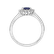 Prsteň s diamantmi a zafírom Princess4