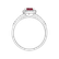 Prsteň s diamantmi a rubínom Princess4