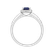 Prsteň s diamantmi a tanzanitom Princess4