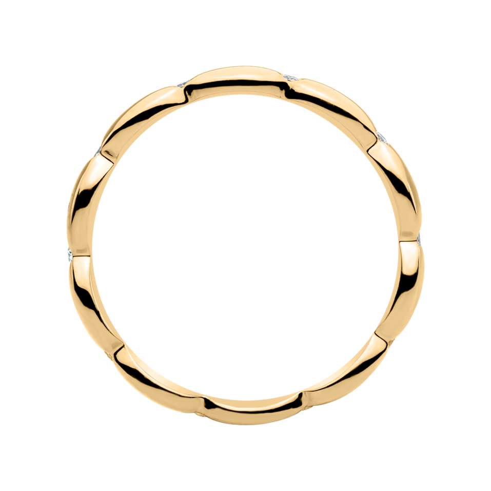 Prsteň s diamantmi Princess Crown