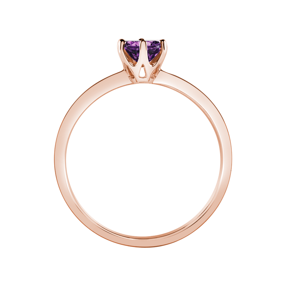 Prsteň s ametystom brazil Bonbon
