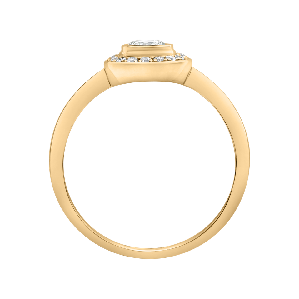 Prsteň s diamantmi Sun Highness