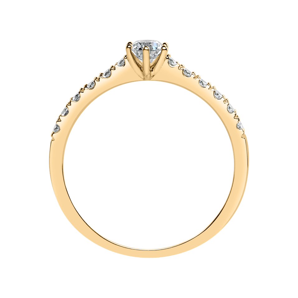 Prsteň s diamantmi Sparkling Love