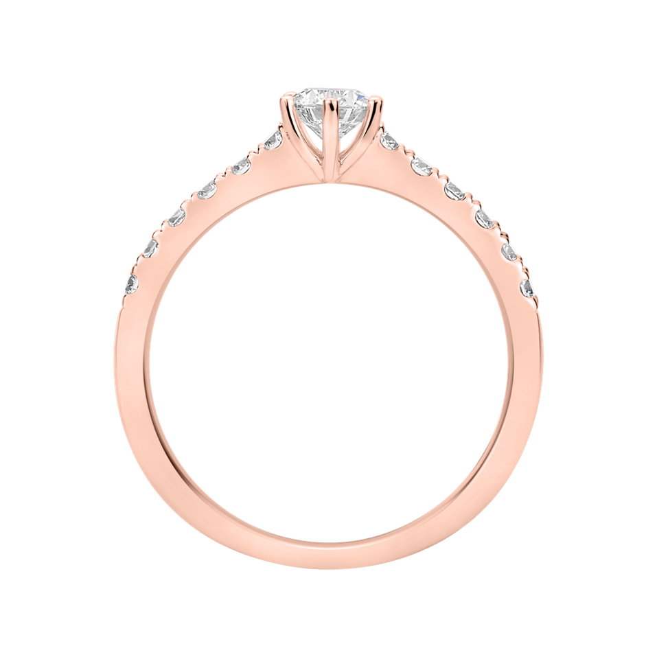 Prsteň s diamantmi Sparkling Love