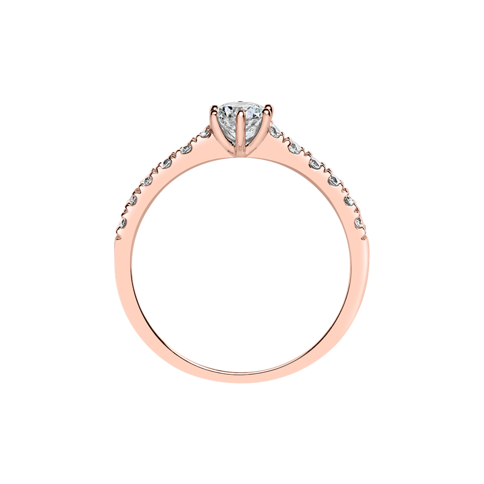 Prsteň s diamantmi Sparkling Love