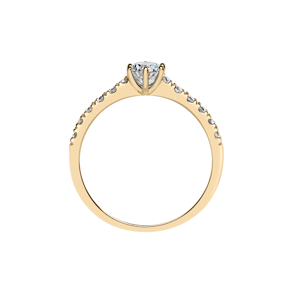 Prsteň s diamantmi Sparkling Love