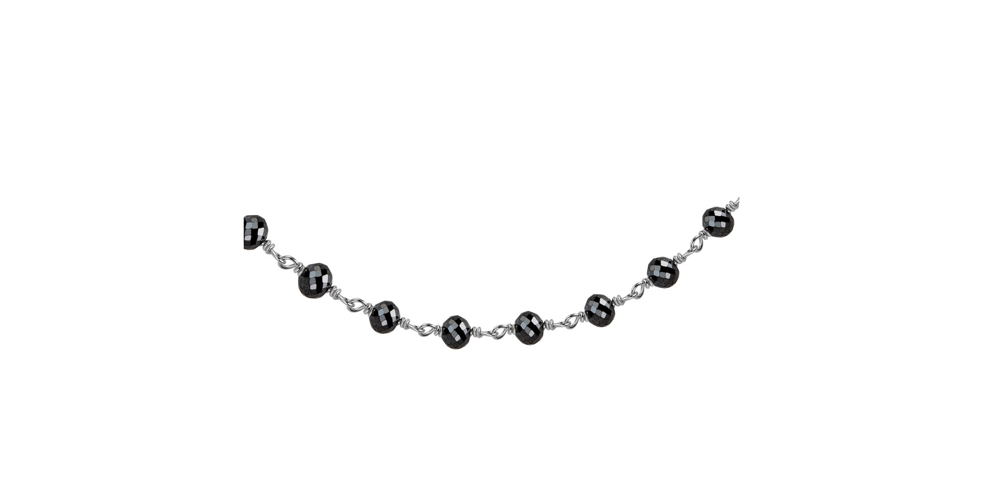 Náramok s čiernymi diamantmi Dark Melody